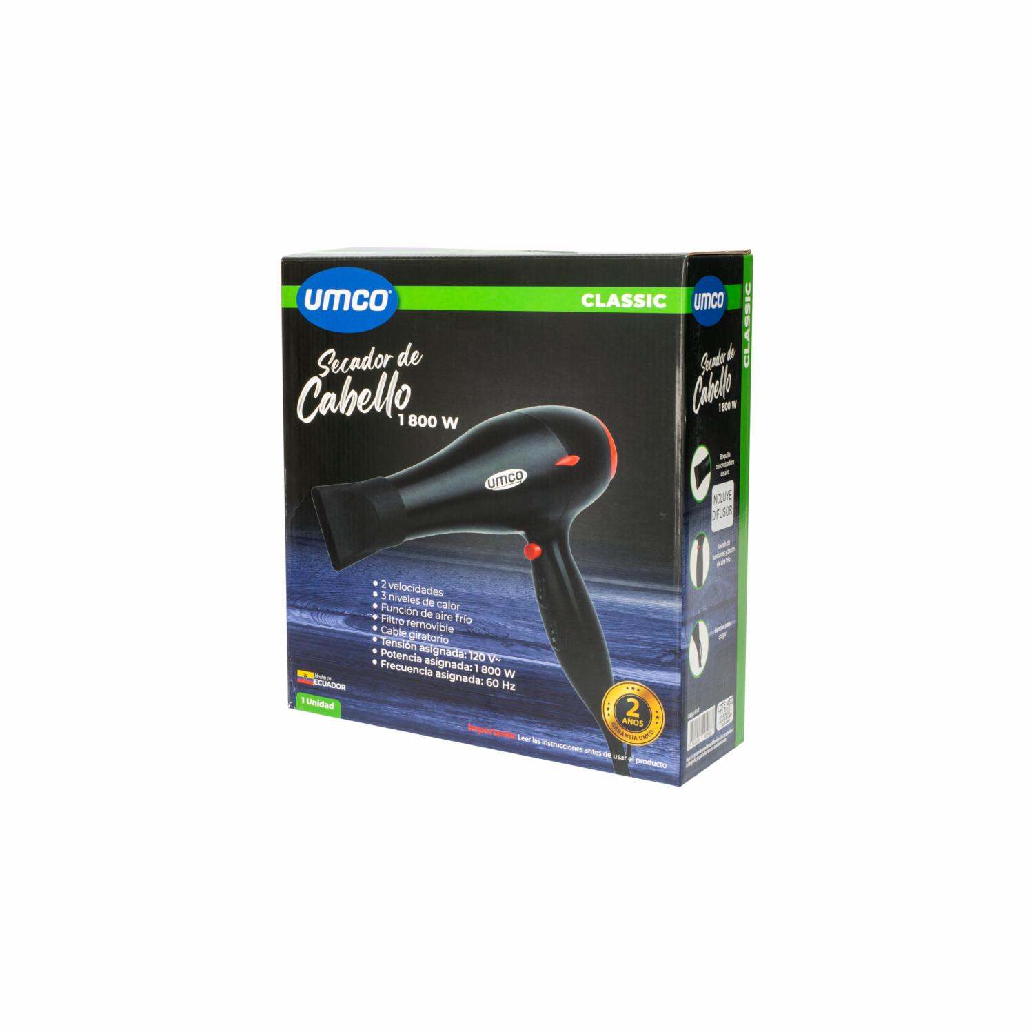 Secador De Cabello De Cabello UMCO 1800W - Imagen 3