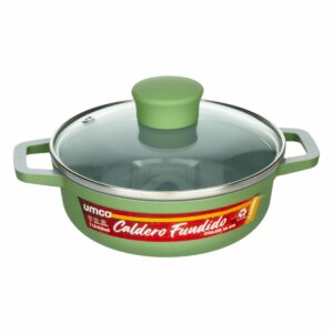 Olla Caldero Fundido Cerámica Tapa De Vidrio UMCO