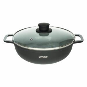 Olla Caldero Fundido Cerámica Tapa De Vidrio UMCO