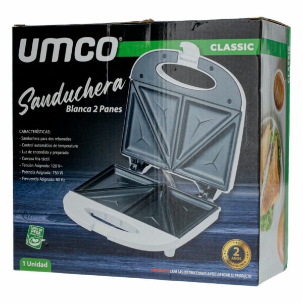 Sanduchera 750 Watts UMCO 2 Panes - Imagen 4