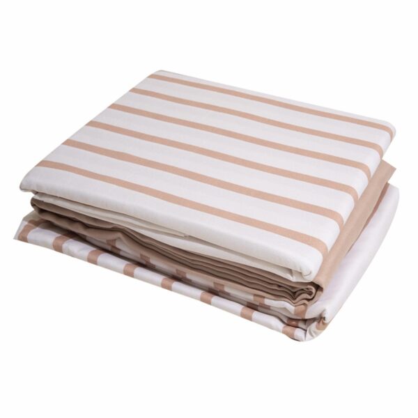 Juego De Sábanas Smooth Stripe Taupe NOPERTI - Imagen 2