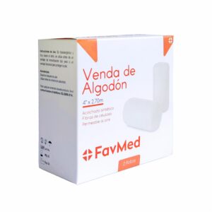 Veda De Algodón 4"X 2.70 Metros FAVMED X 2 Uds