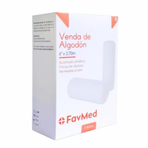 Veda De Algodón 6"X 2.70 Metros FAVMED X 2 Uds