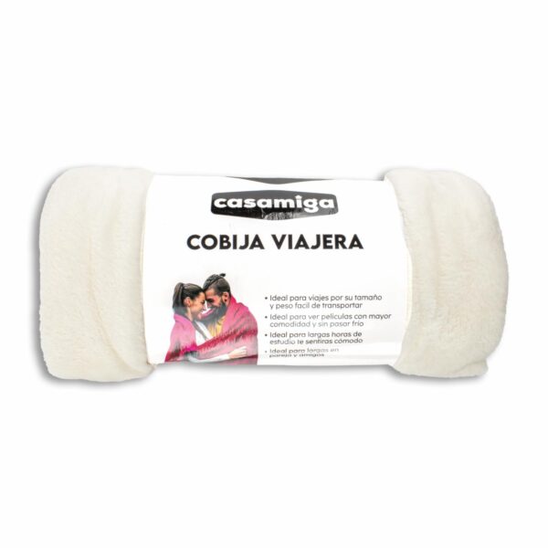 Cobija Viajera Beige CASAMIGA 1 Plaza y 1/2