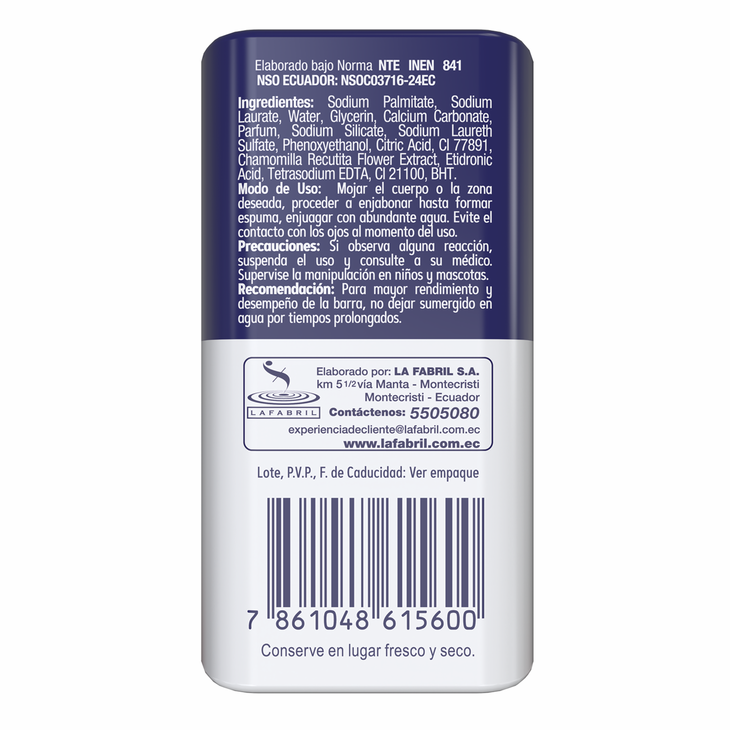 Jabón De Tocador Reparación Natural Revitaliza Y Limpia Manzanilla JOLLY X 100 G - Imagen 4