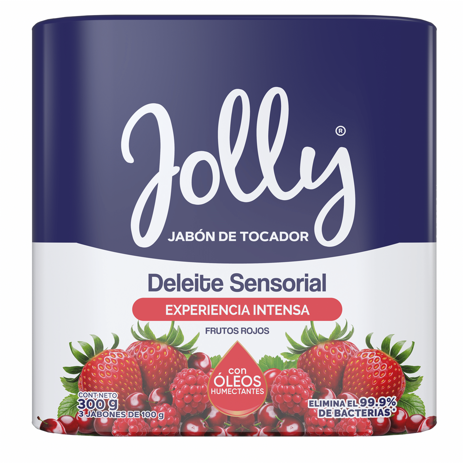 Jabón De Tocador Deleite Sensorial Experiencia Intensa Frutos Rojos JOLLY X 100 G - Imagen 2