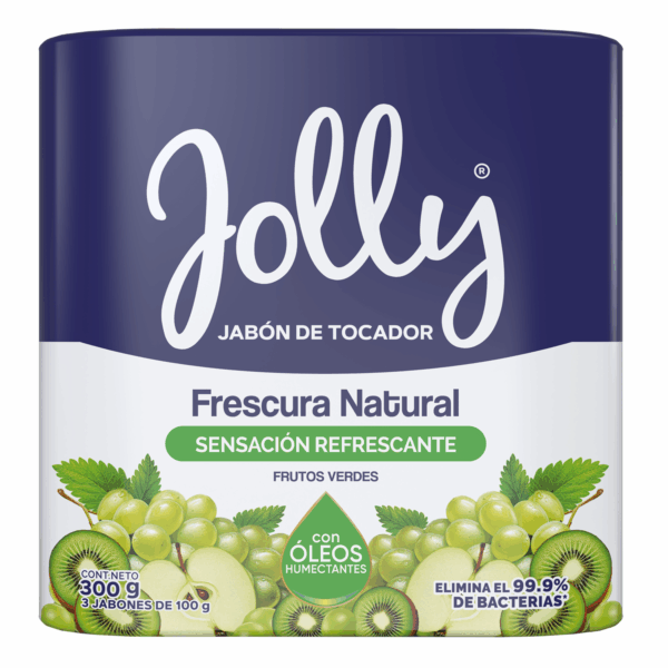 Jabón De Tocador Frescura Natural Sensación Refrescante Frutos Verdes JOLLY X 100 G - Imagen 2