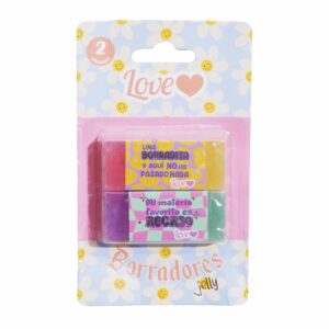 Borrador Bicolor Love LOVE X2 Unds