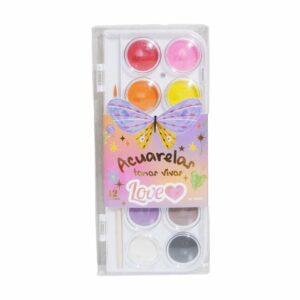 Acuarelas Colores Primarios LOVE