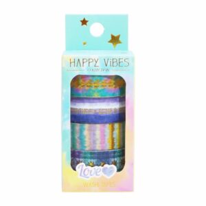 Cintas Washitapes Happy Vibes LOVE 1 Pieza