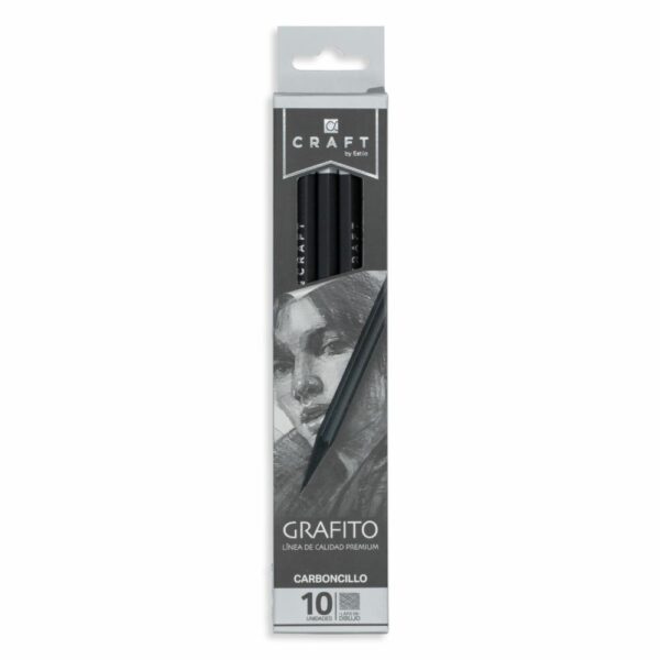 Lápiz Carboncillo ESTILO X 10 Uds