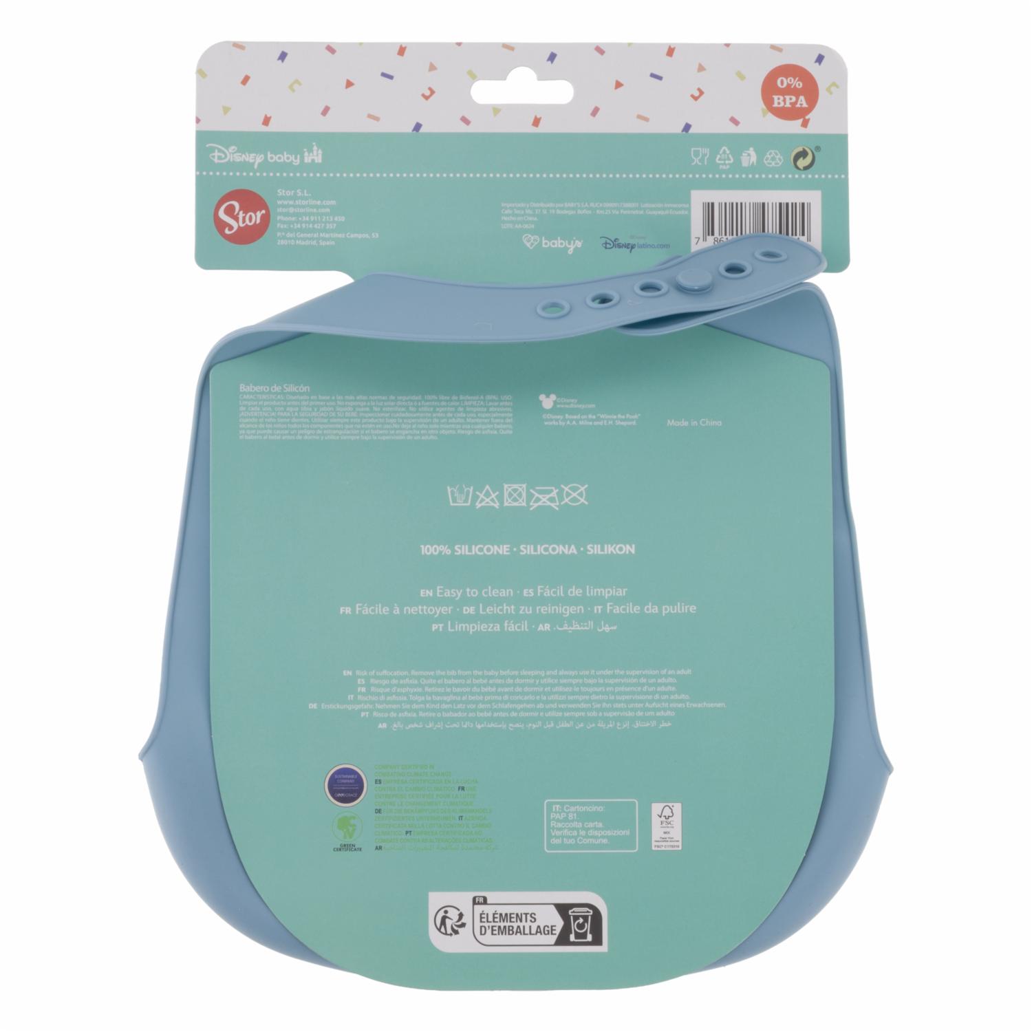 Babero De Silicon Mickey Y Minnie DISNEY Unidad - Imagen 2