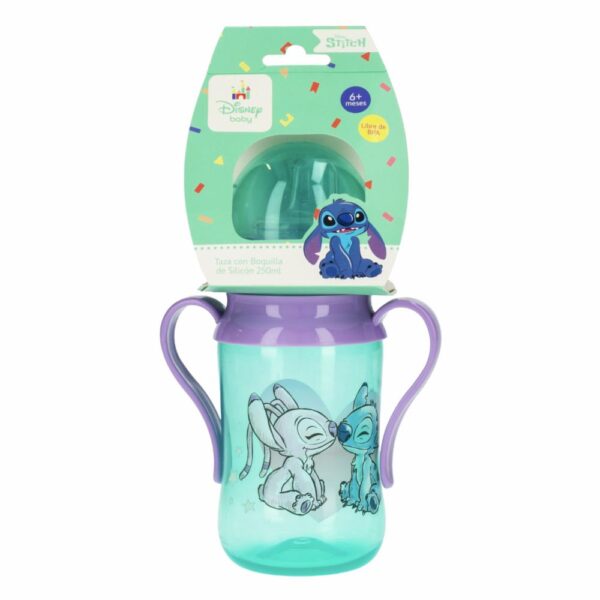 Taza Infantil Con Boquilla De Silicon Stitch DISNEY 250 Ml - Imagen 2