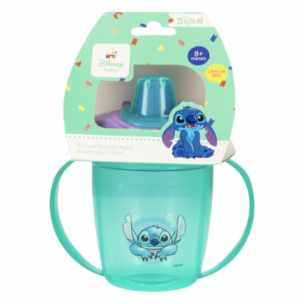Taza Infantil Con Boquilla Rígida Antiderrame Stitch DISNEY 200 Ml - Imagen 2