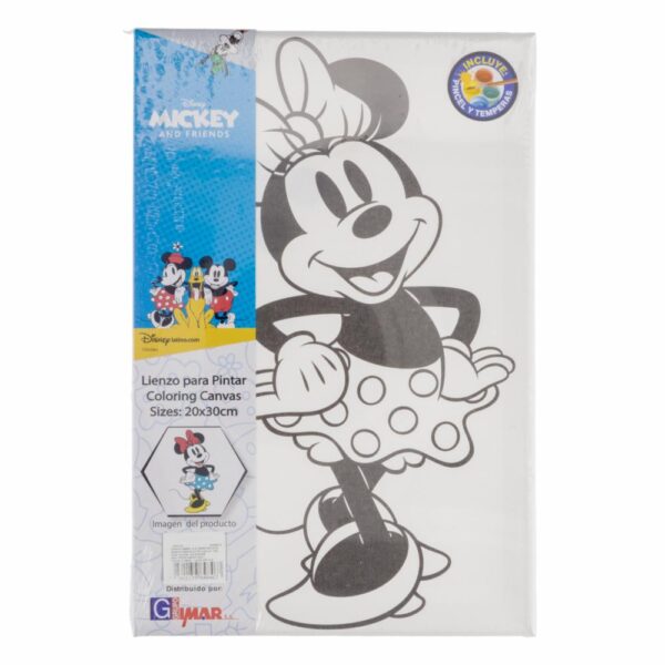 Lienzo Pinta Números Diseño Minnie DISNEY 30X20 Cm