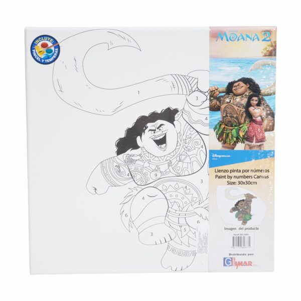 Lienzo Preimpreso Pinta Números Maui DISNEY