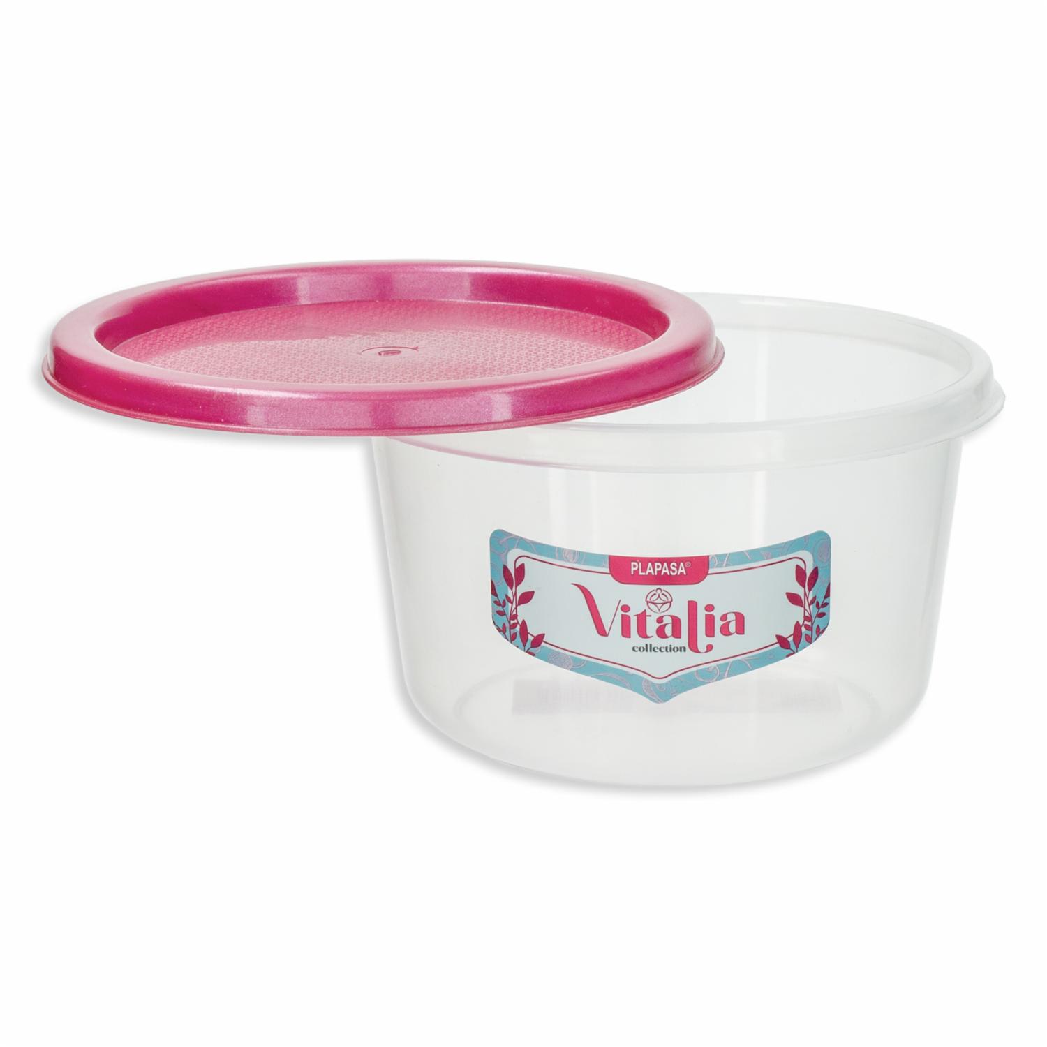 Repostero Discoware N3 Con Tapa Burdeos Perlado Vitalia PLAPASA 0.74 Litros - Imagen 2