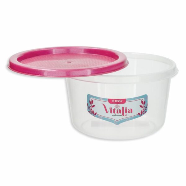 Repostero Discoware N3 Con Tapa Burdeos Perlado Vitalia PLAPASA 0.74 Litros - Imagen 2