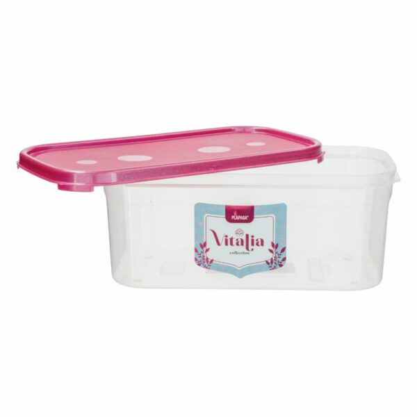 Repostero Multikeeper N2 Alto Con Tapa Burdeos Perlado Vitalia PLAPASA 1.5 Litros - Imagen 2