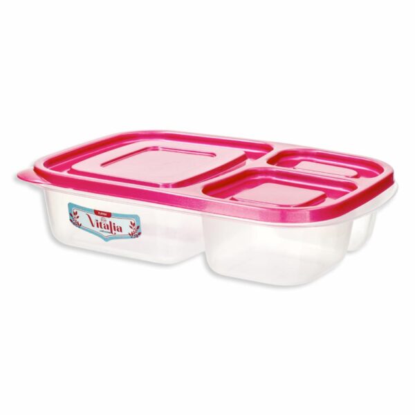 Porta lunch Con Tapa Burdeos Perlado Vitalia PLAPASA 1 Litros