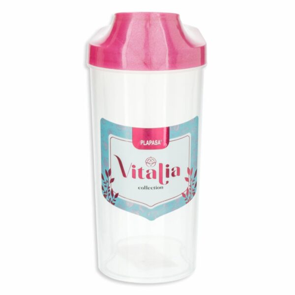Pomo Dispensador Pequeño Con Tapa Burdeos Perlado Vitalia PLAPASA 0.75 Litros - Imagen 3