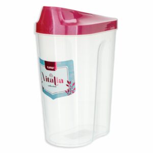 Pomo Dispensador Mediano Con Tapa Burdeos Perlado Vitalia PLAPASA 1.5 Litros