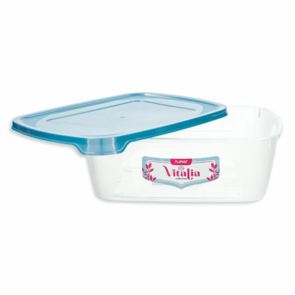 Repostero Foodkeeper Rectangular N2 Con Tapa Capri Perlado Vitalia PLAPASA 1.2 Litros - Imagen 2