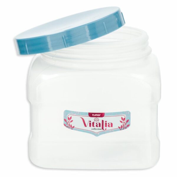 Pomo Dispensador Cuadrado N1 Con Tapa Capri Perlado Vitalia PLAPASA 1 Litros - Imagen 2