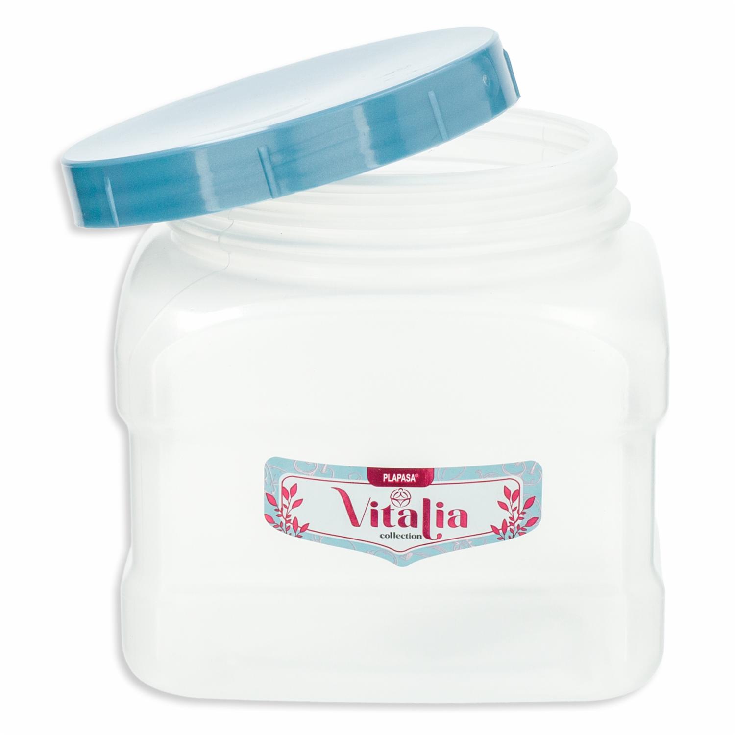 Pomo Dispensador Cuadrado N1 Con Tapa Capri Perlado Vitalia PLAPASA 1 Litros