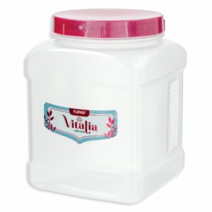 Pomo Dispensador Cuadrado N2 Con Tapa Burdeos Perlado Vitalia PLAPASA 1.5 Litros