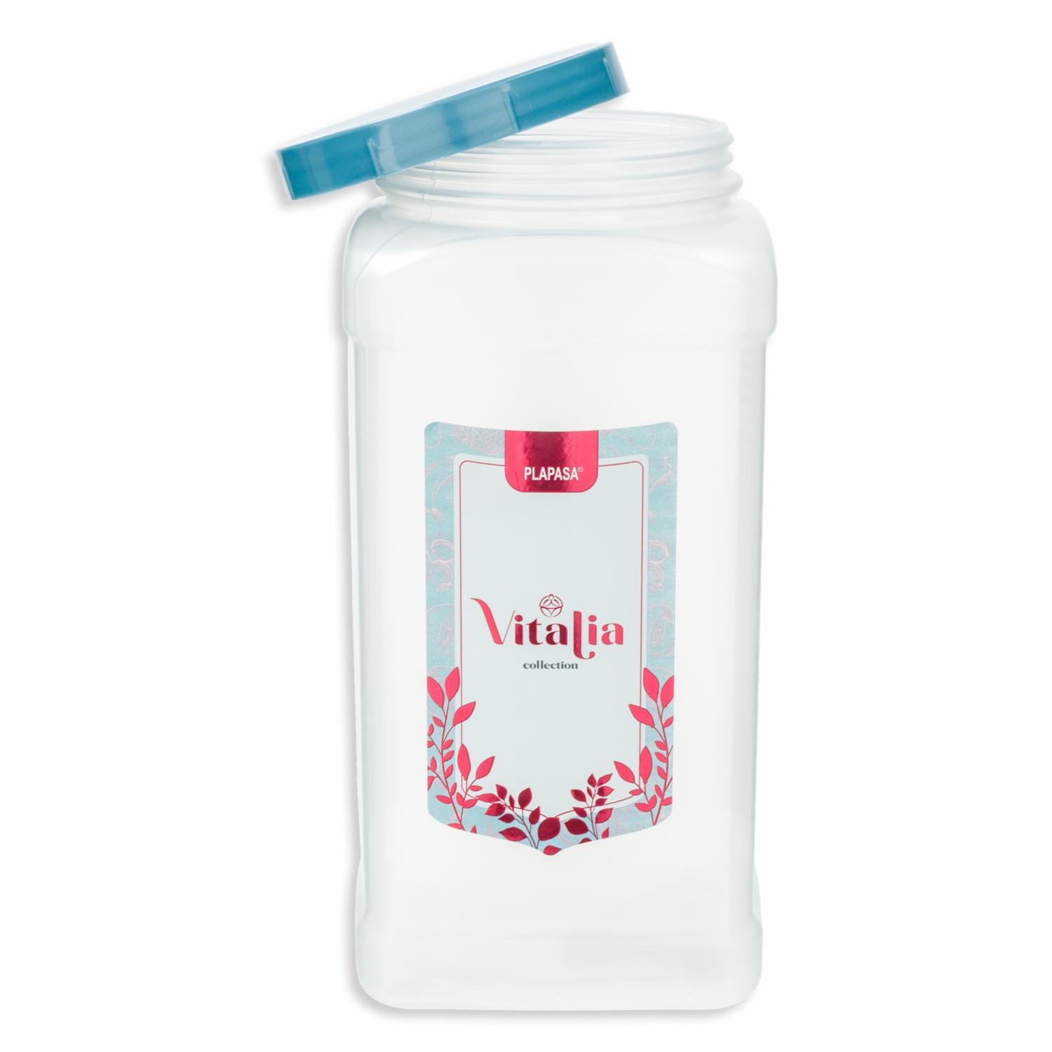 Pomo Dispensador Cuadrado N3 Con Tapa Capri Perlado Vitalia PLAPASA 2.5 Litros - Imagen 2