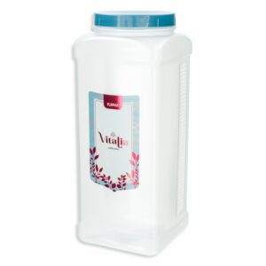 Pomo Dispensador Cuadrado N4 Con Tapa Capri Perlado Vitalia PLAPASA 3 Litros