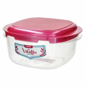 Repostero Lunchkeeper Con Tapa Burdeos Perlado Vitalia PLAPASA 1 Litros