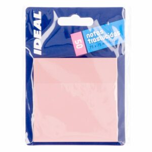 Notas Adhesivas Rosado Traslucido 75x75 MM IDEAL 50 Hojas