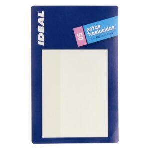 Notas Adhesivas Transparentes 75x100mm IDEAL 50 Hojas