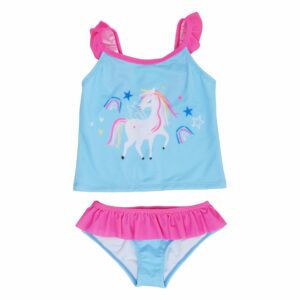 Terno De Baño Tankini 2Piezas Estampado Unicornio ACTITUD