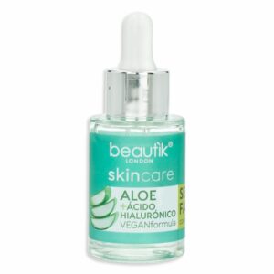 Sérum Facial Concentrado Hidratante Skin Care Aloe + Ácido Hialurónico Fórmula Vegana BEAUTÌK LONDON 30 Ml