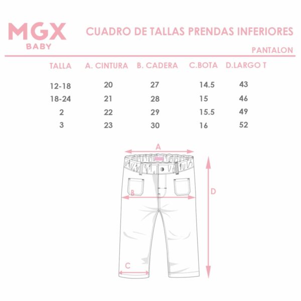 Pantalón Denim Bolsillos Frontales Azul Stone 1 MGX BASIC - Imagen 3