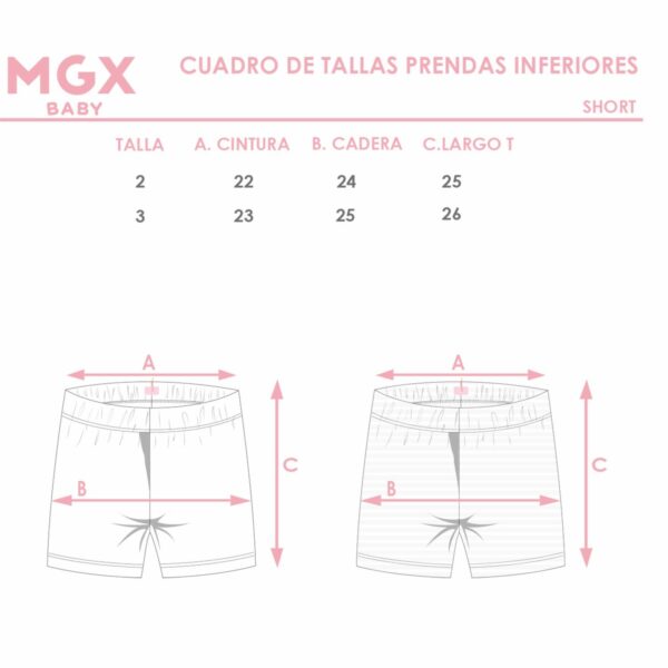 Short Jersey Premium Pack X2 Beige Con Rayas MGX BASIC - Imagen 6