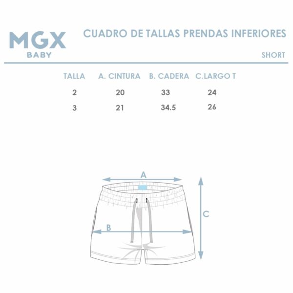 Short Fleece Premium  Azul Marino MGX BASIC - Imagen 3