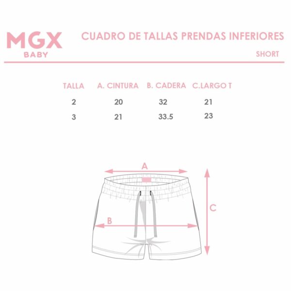 Short Fleece Premium  Crudo Jaspe MGX BASIC - Imagen 3
