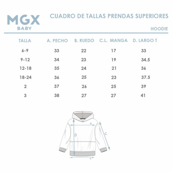 Hoodie Fleece Premium  Verde Aqua MGX BASIC - Imagen 3