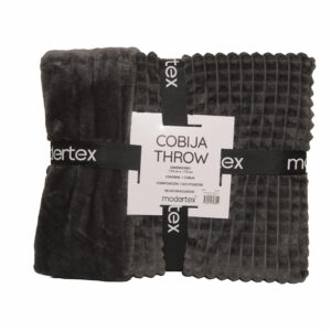 Cobija Throw Waffle Gris MODERTEX