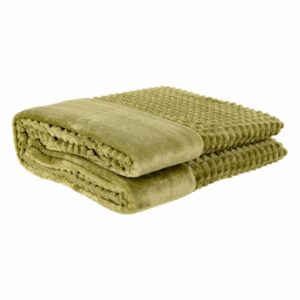 Cobija Throw Waffle Verde MODERTEX