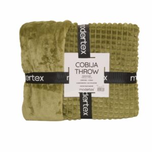 Cobija Throw Waffle Verde MODERTEX