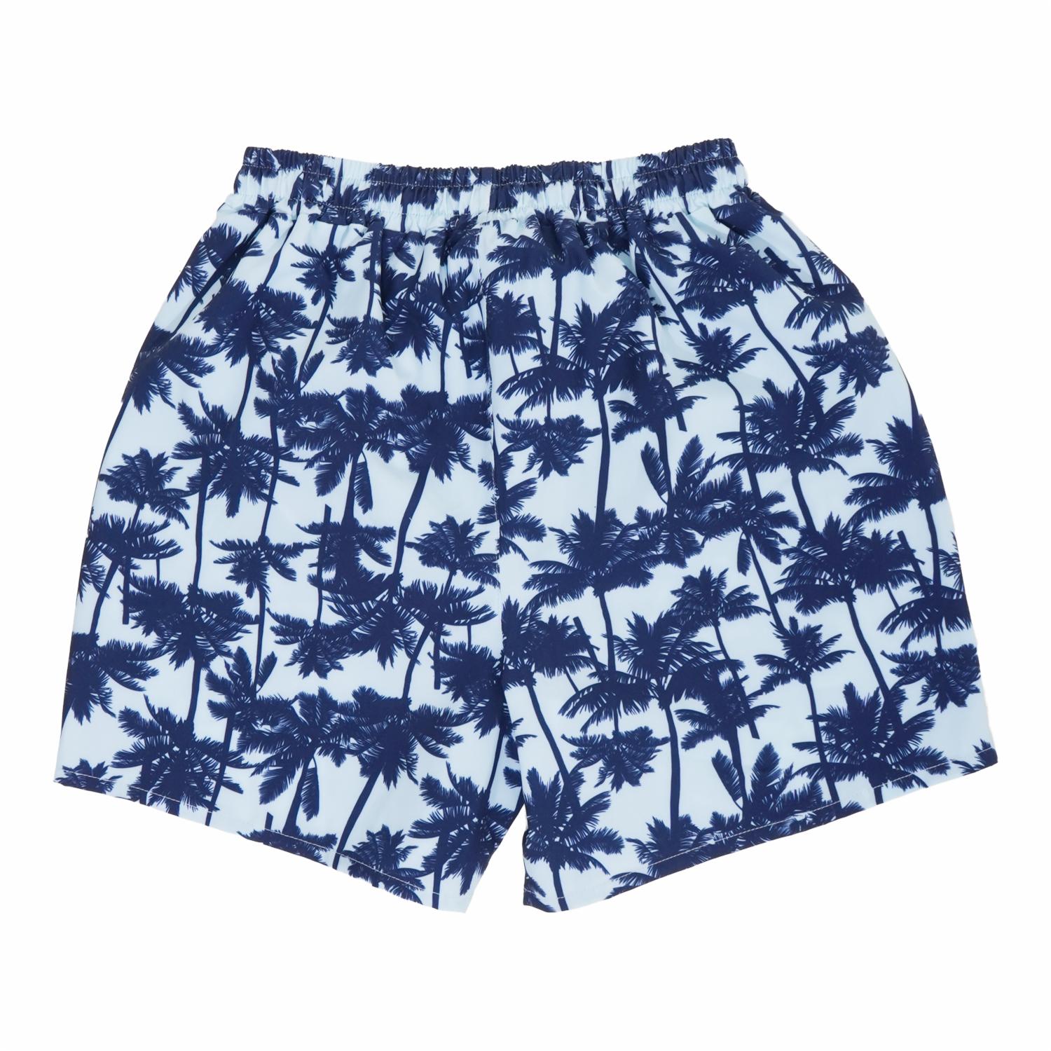 Pantaloneta De Baño Palmeras Cintura Elástica Con Forro Pierna Media NERY FAS - Imagen 2