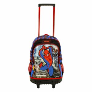 Mochila Con Ruedas Escolar Ultimate Spiderman Azul DISNEY 38x28x14 Cm