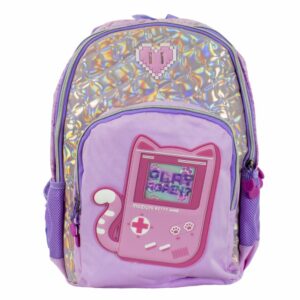MOCHILA ESCOLAR ROSADO GAMER GIRL