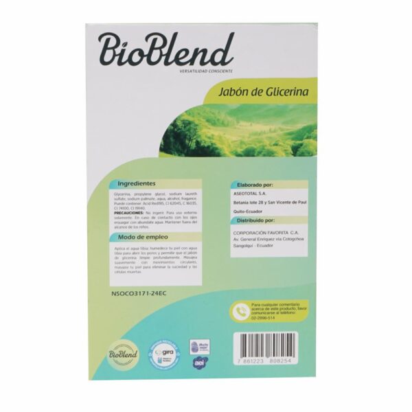 Jabón De Tocador Con Glicerina Surtido BIO BLEND 3 X 110 G - Imagen 2