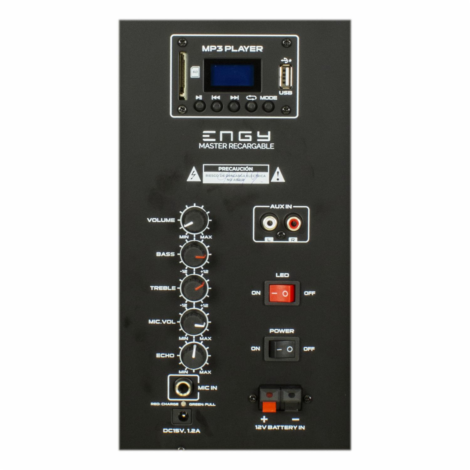 Parlante Amplificador 2 Vias 40-60 Rms ENGY Bluetooth - Imagen 4